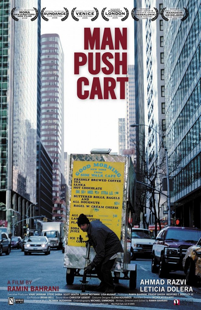 Man Push Cart - Cartazes