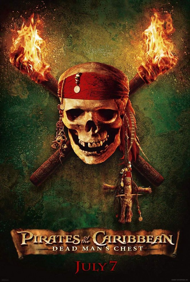 Piratas del Caribe: El cofre del hombre muerto - Carteles