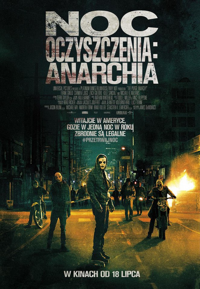 Noc oczyszczenia: Anarchia - Plakaty