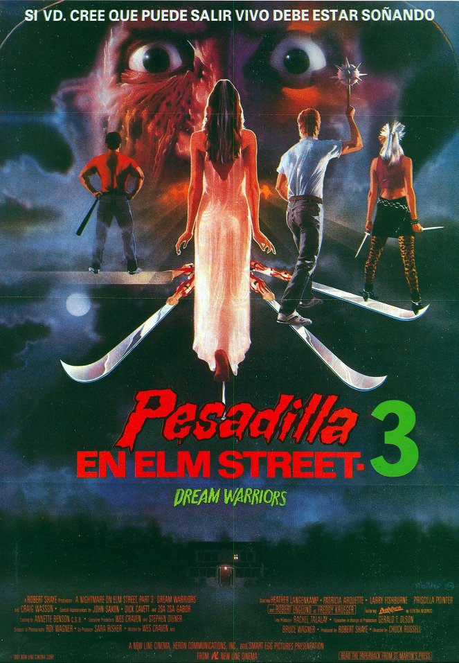 Pesadilla en Elm Street 3: Los guerreros del sueño - Carteles