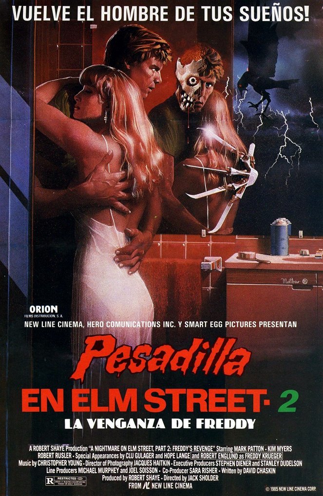 Pesadilla en Elm Street 2: La venganza de Freddy - Carteles