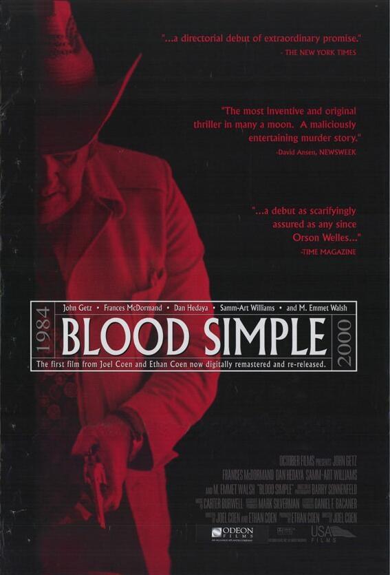 Blood Simple - Plakate