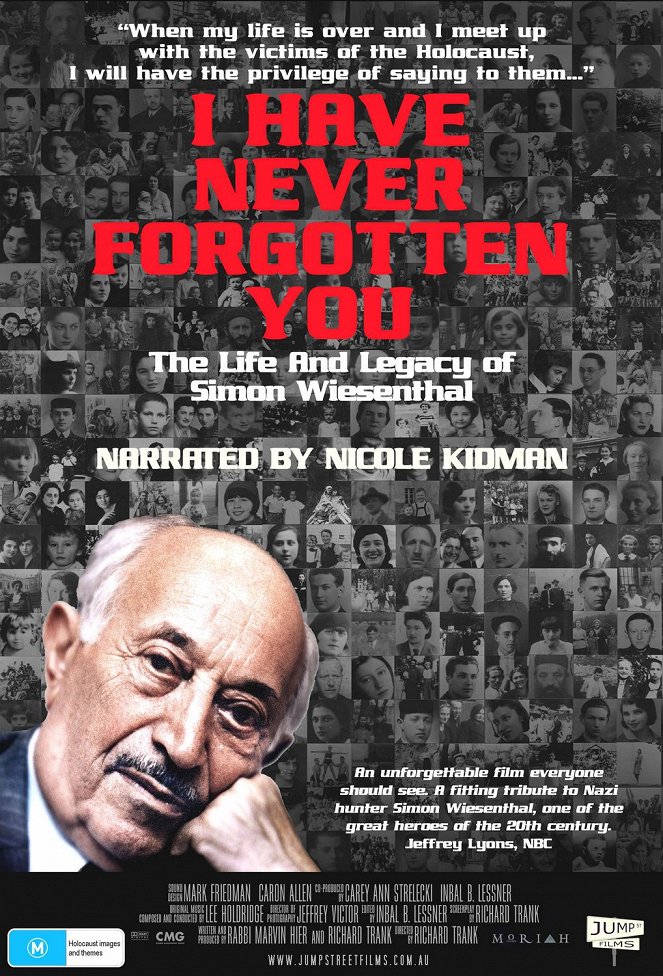 I Have Never Forgotten You: The Life & Legacy of Simon Wiesenthal - Posters