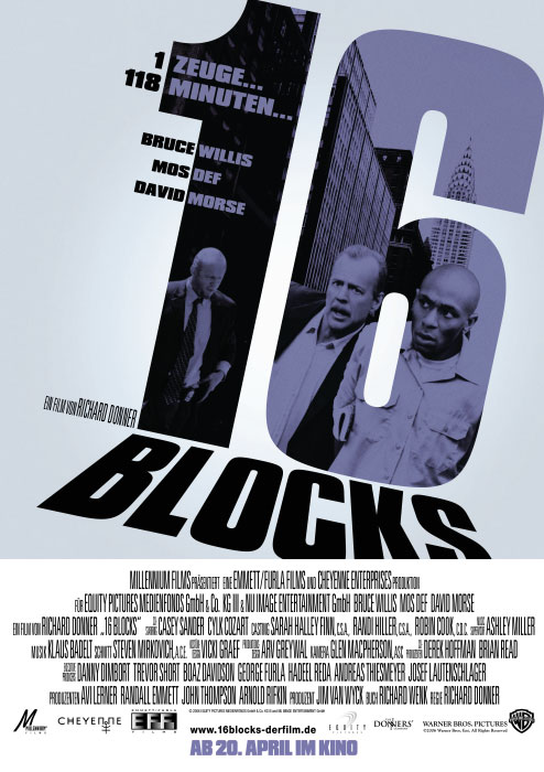 16 Blocks - Cartazes