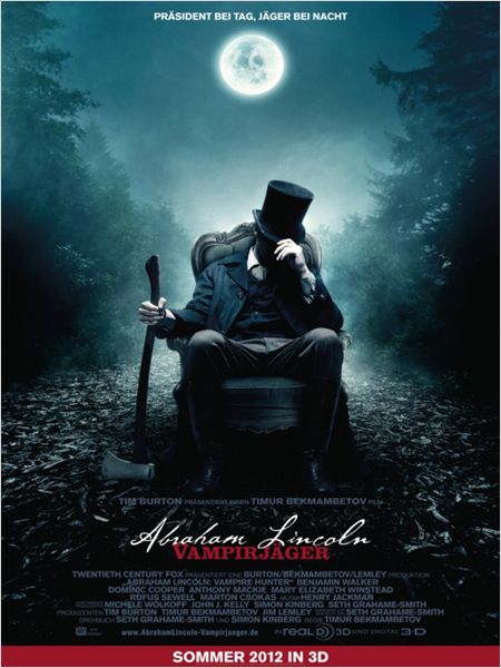 Abraham Lincoln Vampirjäger - Plakate