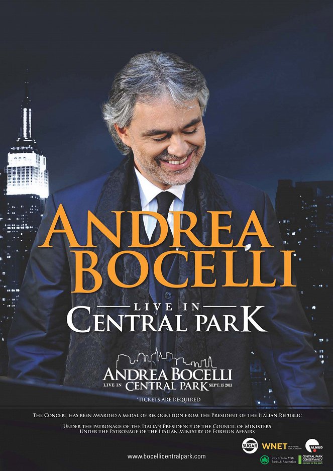 Andrea Bocelli v Central Parku - Plagáty