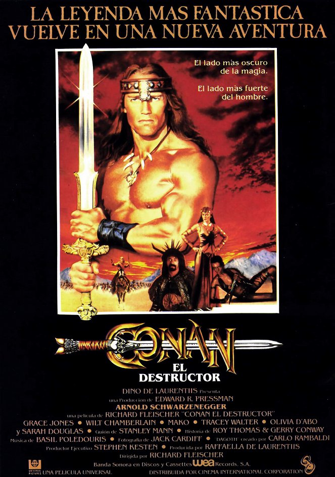 Conan, el destructor - Carteles