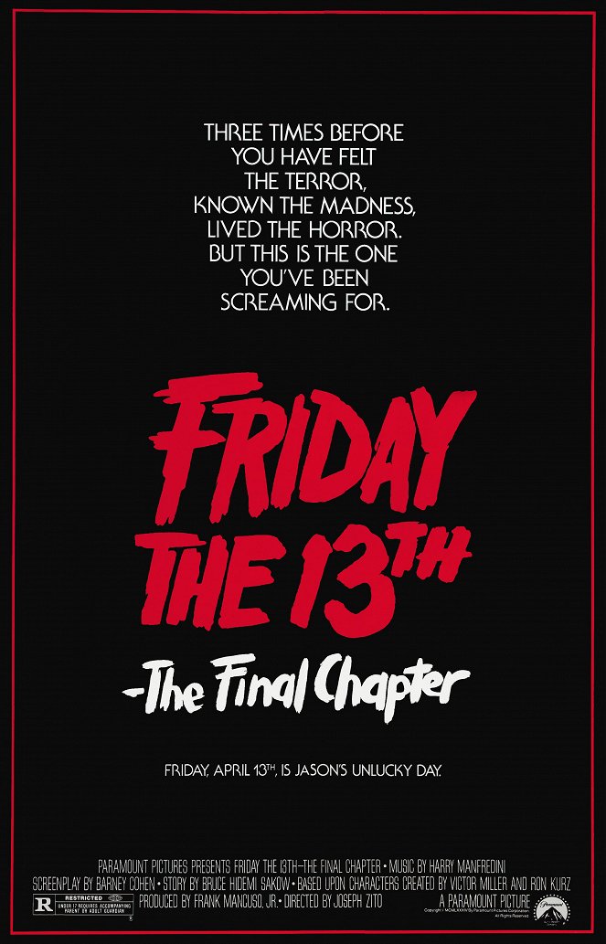 Friday the 13th: The Final Chapter - Julisteet