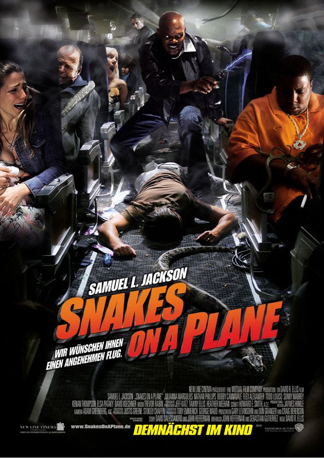 Serpientes en el avión - Carteles