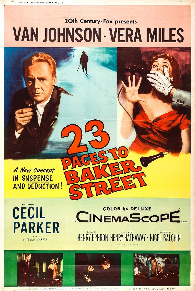 23 kroki do Baker Street - Plakaty