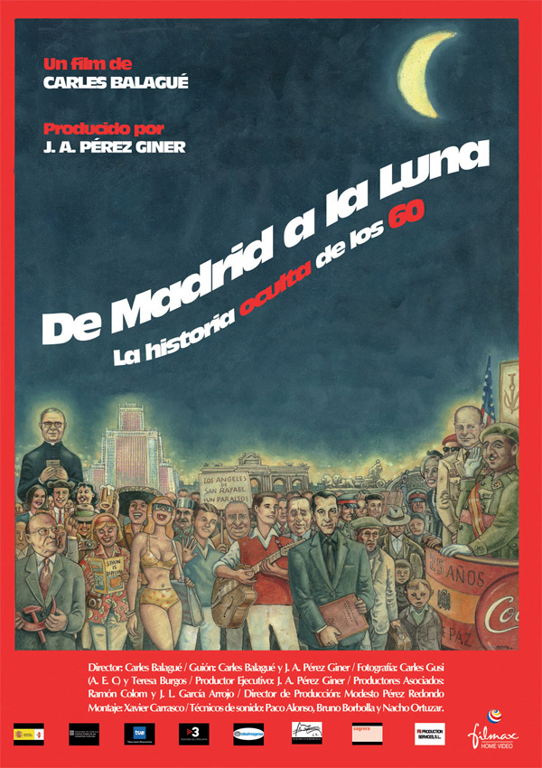 De Madrid a la luna - Posters