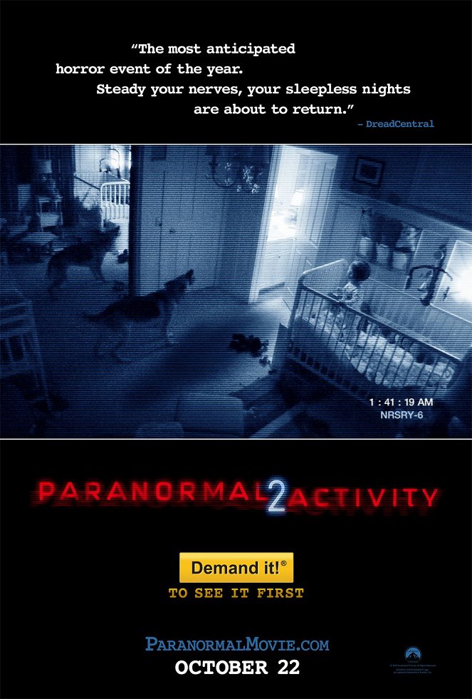 Actividade Paranormal 2 - Cartazes
