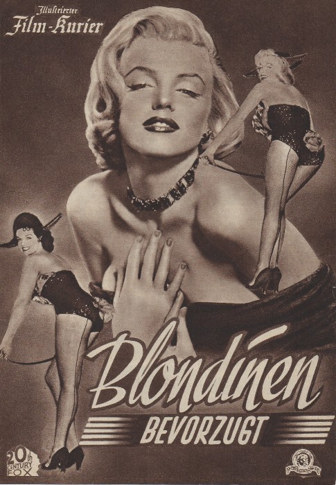 Les Hommes préfèrent les blondes - Affiches