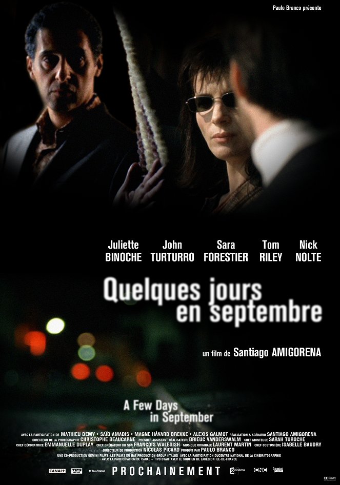 Quelques jours en septembre - Affiches