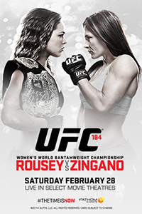 UFC 184: Rousey vs. Zingano - Cartazes