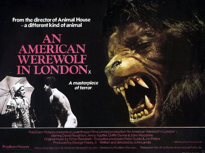 Un hombre lobo americano en Londres - Carteles