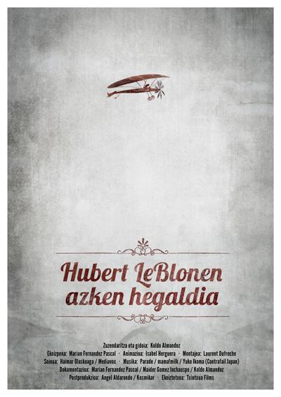 El último vuelo de Hubert Le Blon - Plakate