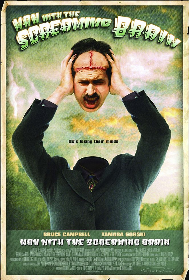 Man with the Screaming Brain - Posters