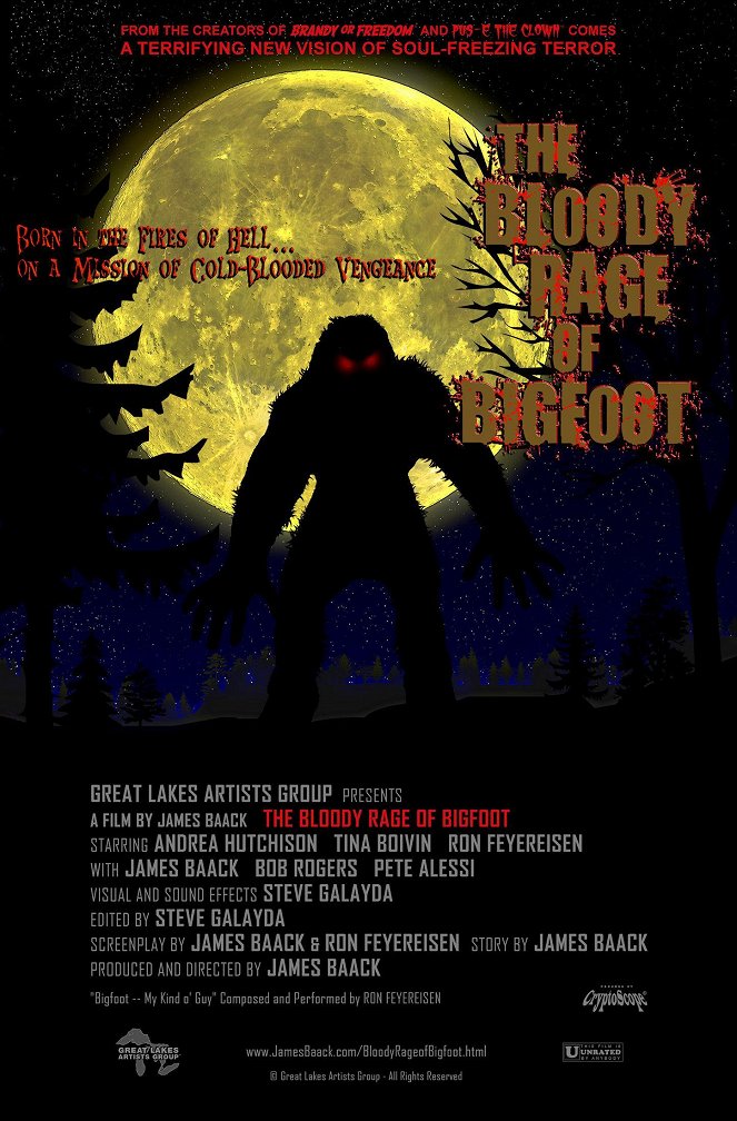 The Bloody Rage of Bigfoot - Affiches