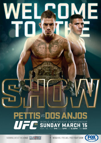 UFC 185: Pettis vs. dos Anjos - Plakáty