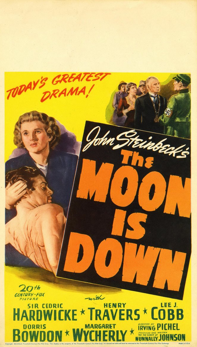 The Moon Is Down - Affiches