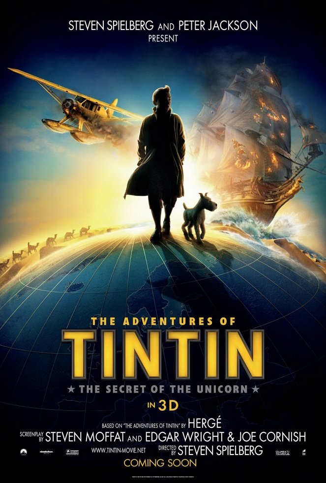 Les Aventures de Tintin : Le secret de la Licorne - Affiches