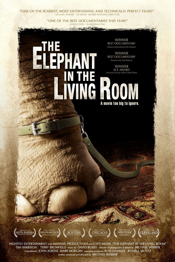 The Elephant in the Living Room - Posters
