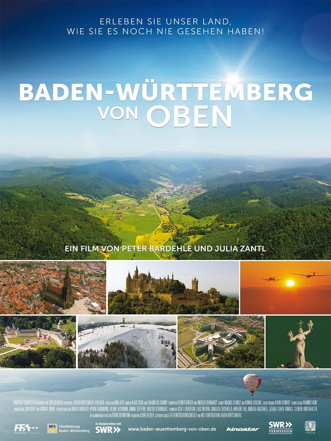 Baden-Württemberg von oben - Plakaty