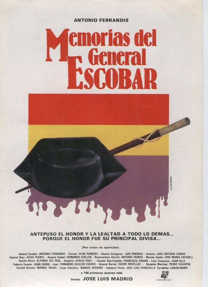 Memorias del general Escobar - Affiches