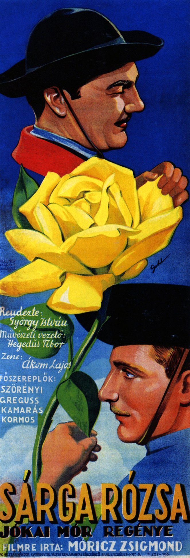 Sárga rózsa - Plakaty