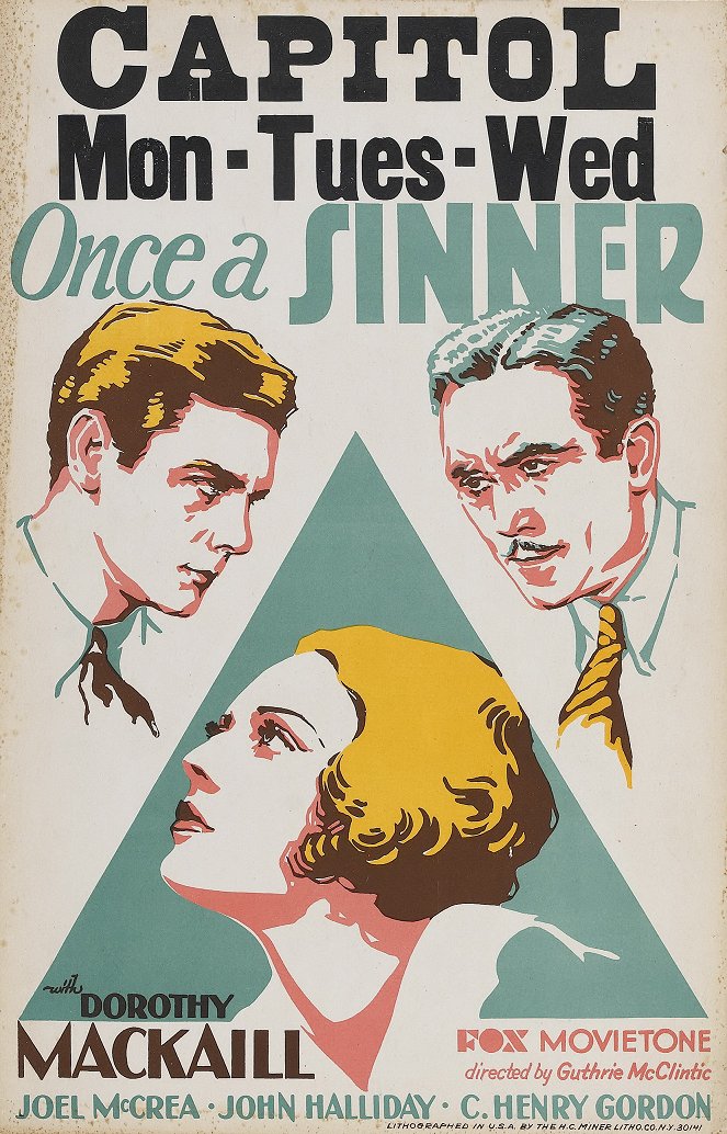 Once a Sinner - Plakáty