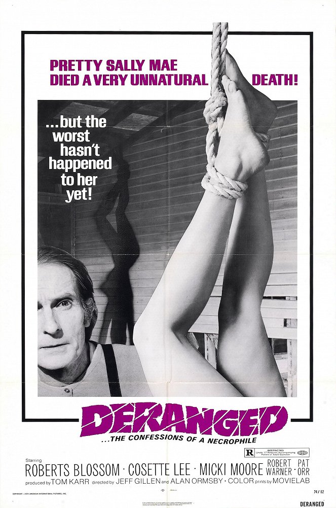 Deranged: Confessions of a Necrophile - Posters