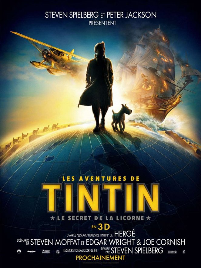 Les Aventures de Tintin : Le secret de la Licorne - Affiches