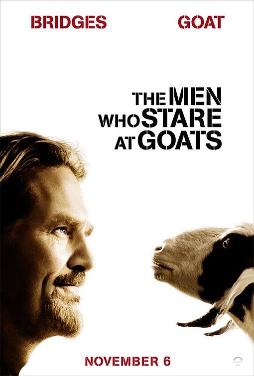 Männer, die auf Ziegen starren - Plakate
