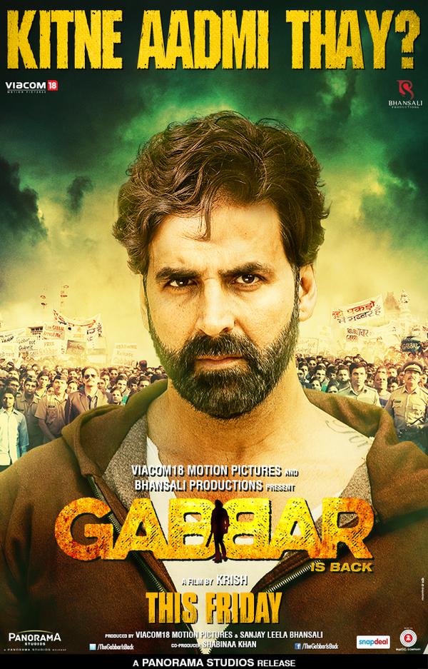 Gabbar is Back - Posters