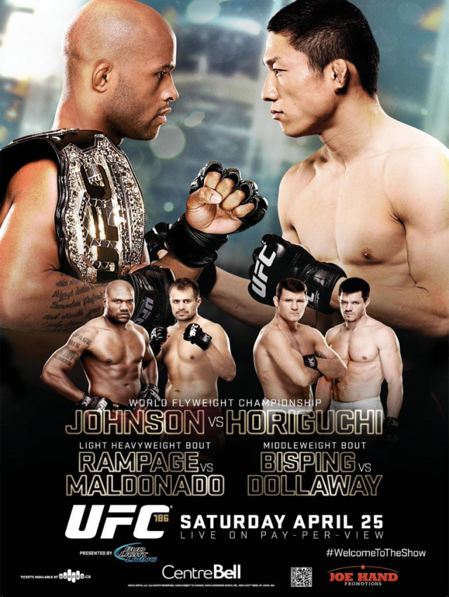 UFC 186: Johnson vs. Horiguchi - Posters