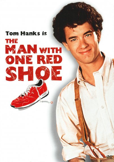 El hombre con un zapato rojo - Carteles