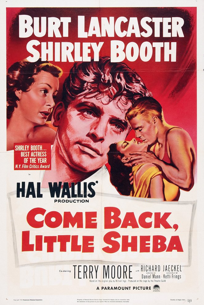 Come Back, Little Sheba - Plakaty