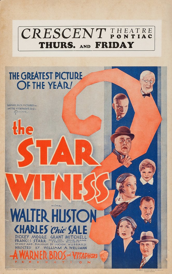The Star Witness - Affiches