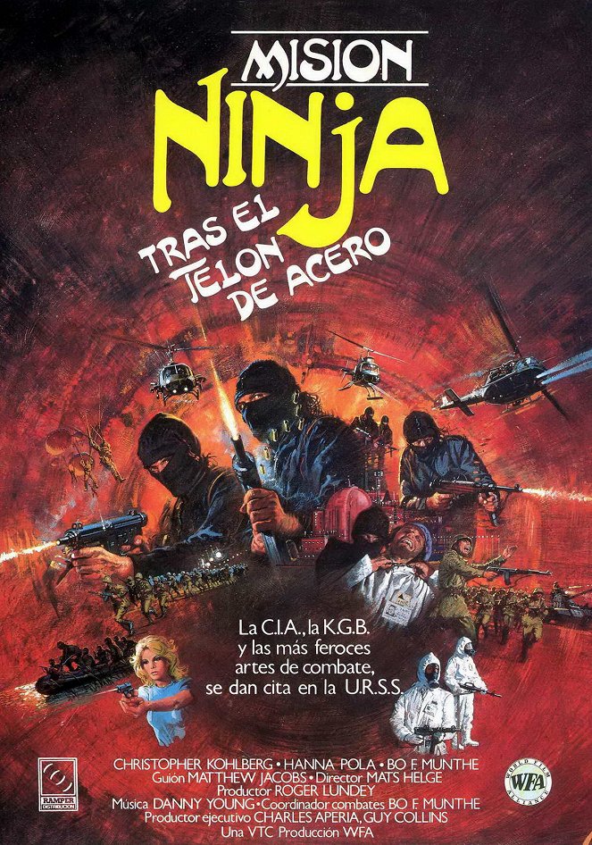 Misión ninja tras el telón de acero - Carteles