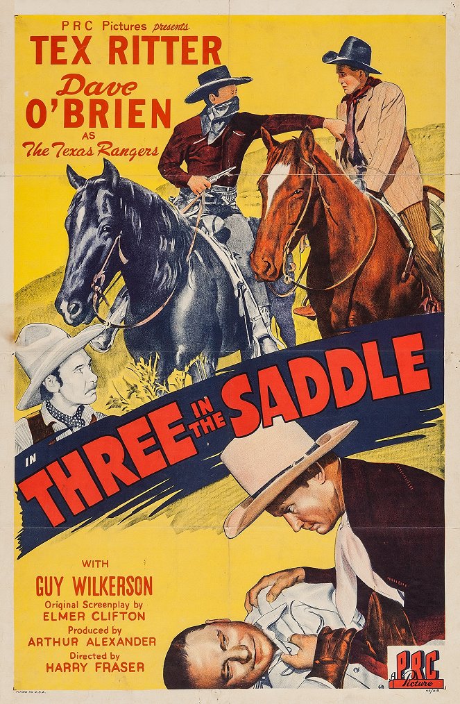 Three in the Saddle - Posters