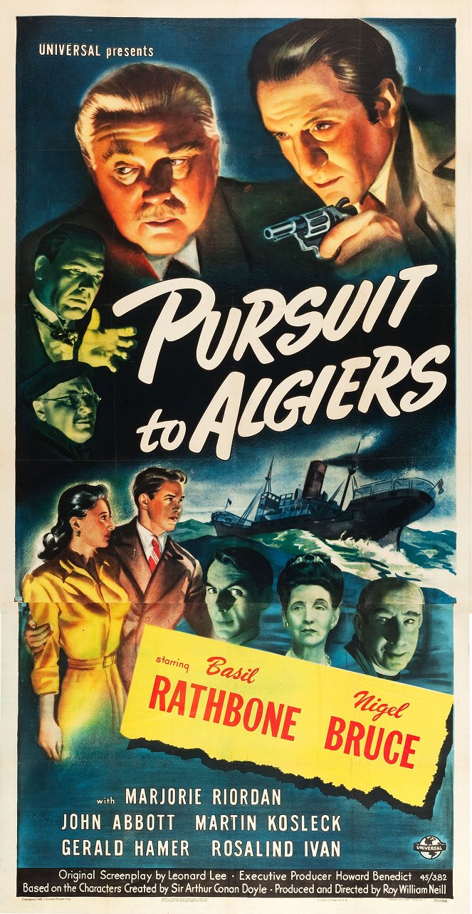Pursuit to Algiers - Affiches