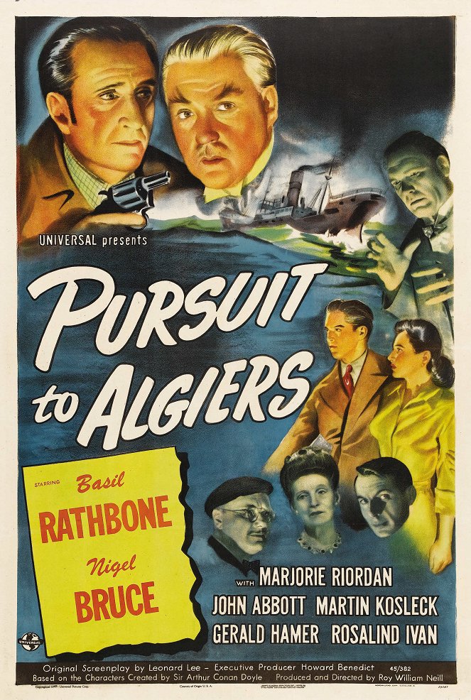 Pursuit to Algiers - Affiches