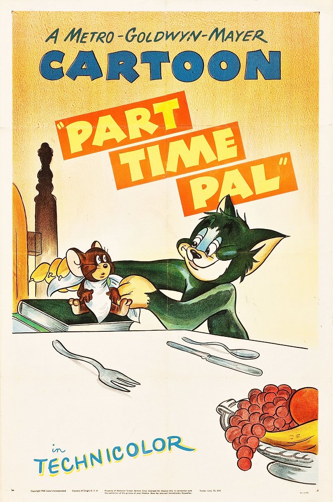 Tom a Jerry - Tom a Jerry - Part Time Pal - Plagáty