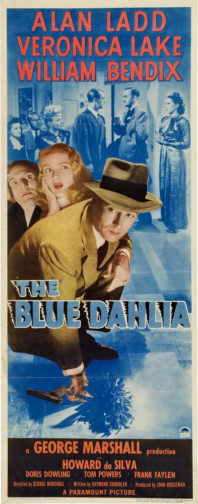 Modrá Dahlia - Plagáty