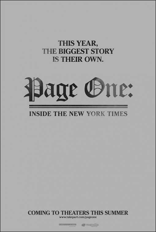 Page One: Inside The New York Times - Posters