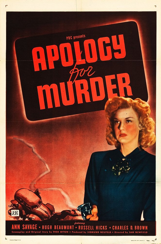 Apology for Murder - Affiches