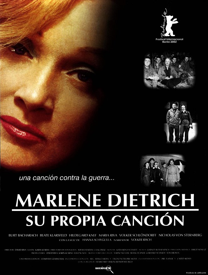 Marlene Dietrich: Su propia canción - Carteles