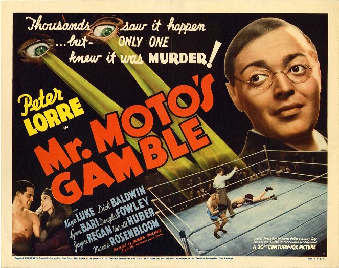 Mr. Moto's Gamble - Plakaty