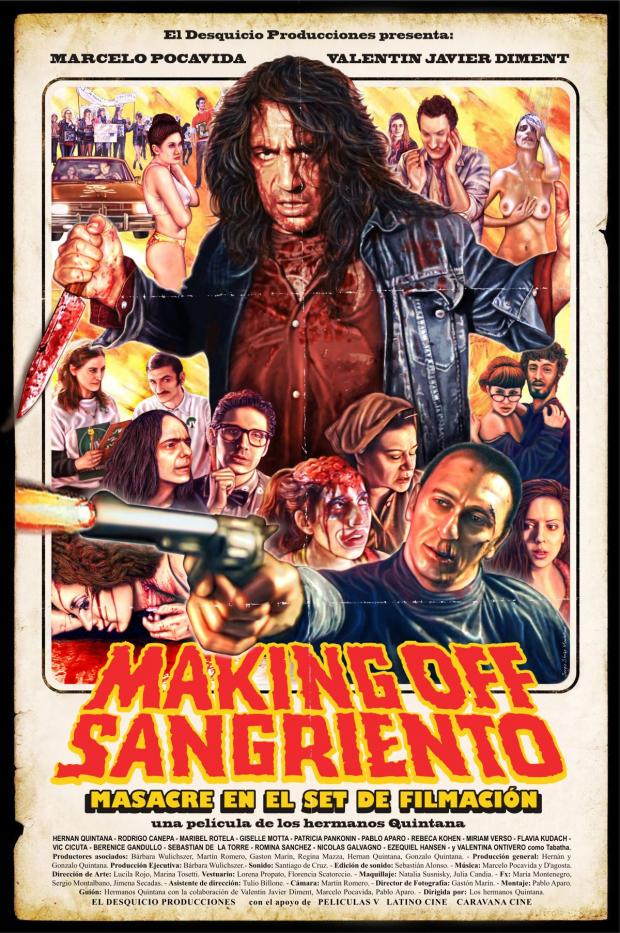 Making off Sangriento: Masacre en el set de Filmación - Posters